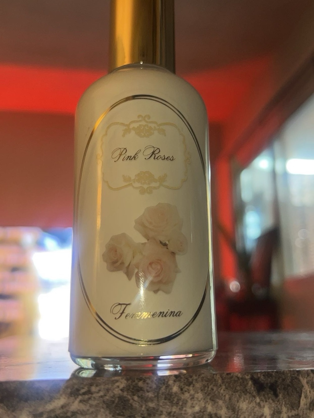 FEMMENINA Pink Roses Hair Perfume Bottle - Feminine Floral Scent